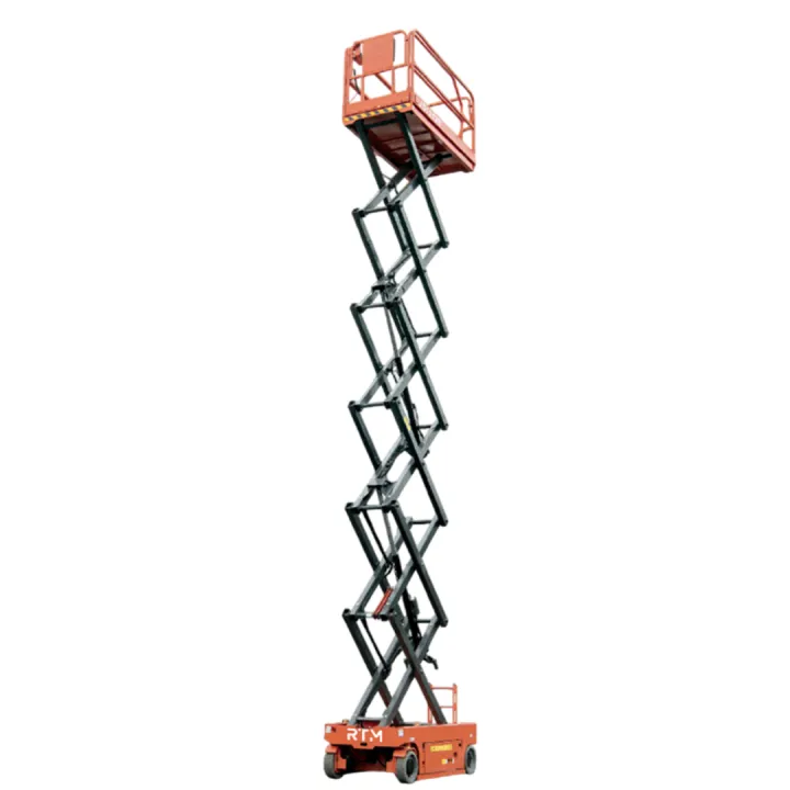Plataforma Elevadora de Tijera RTM JS1212E – Altura y Estabilidad - detalle de máquina